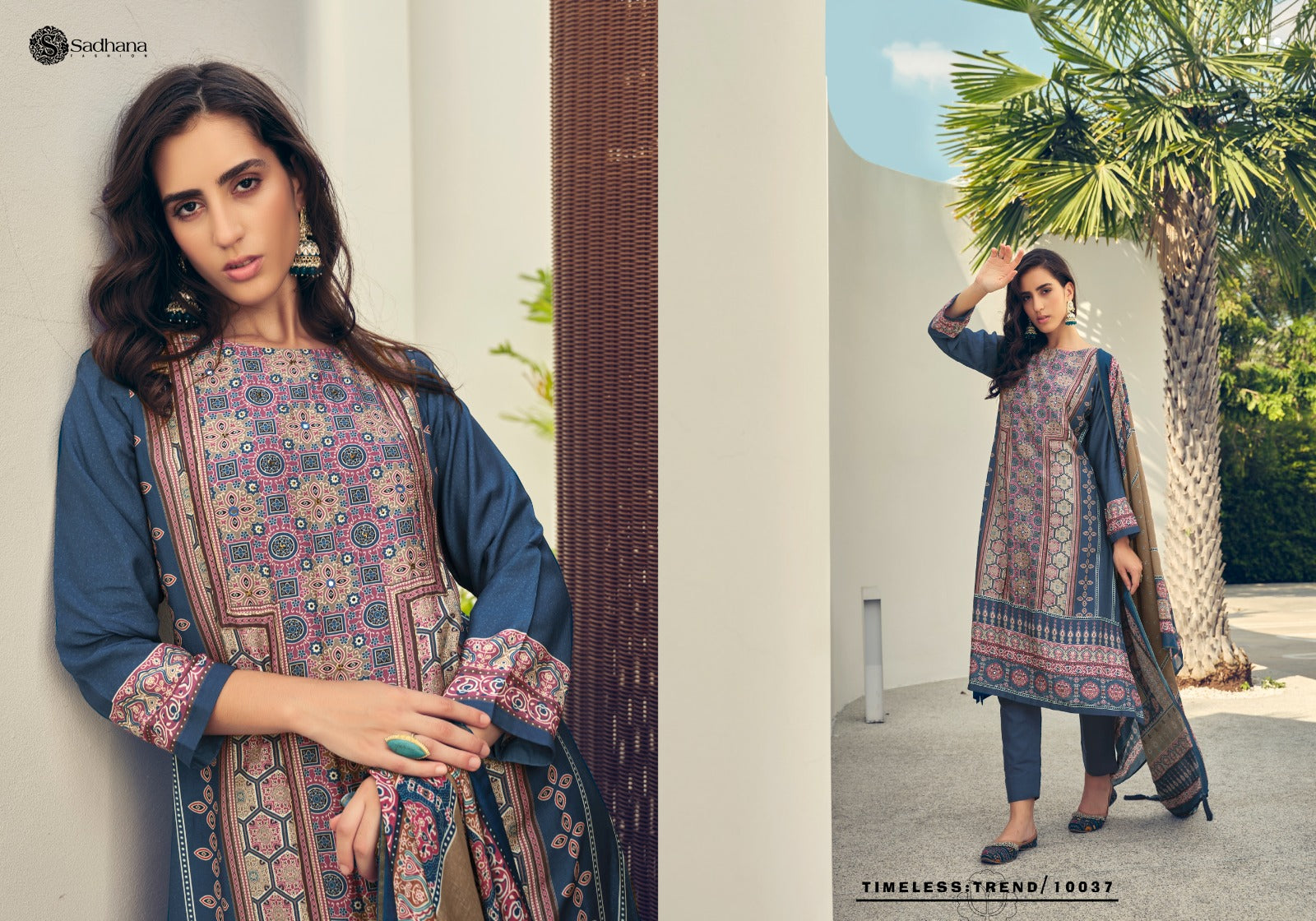 Harleen Sadhana Muslin Silk Pant Style Suits