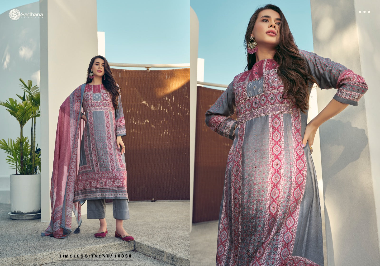 Harleen Sadhana Muslin Silk Pant Style Suits