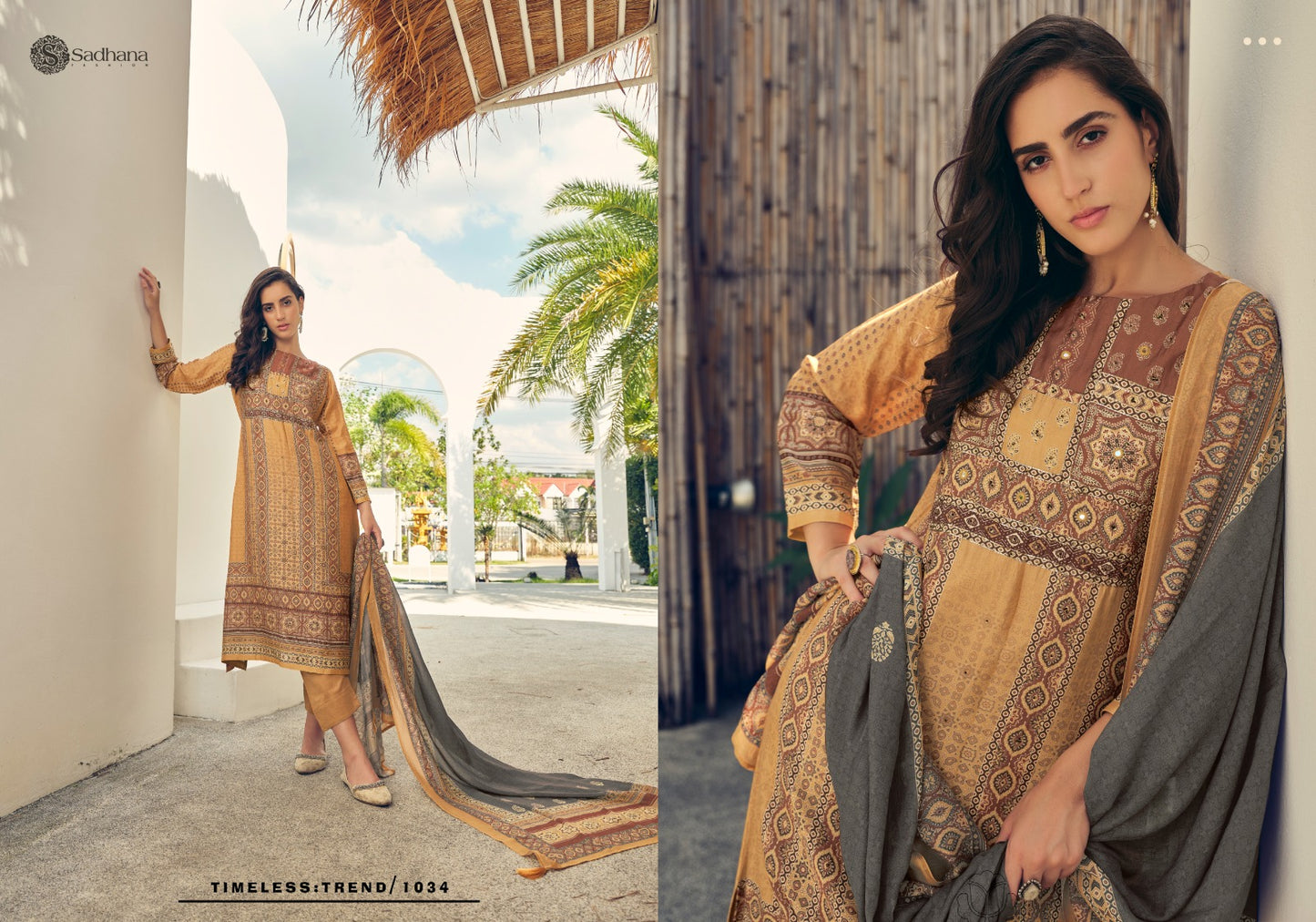 Harleen Sadhana Muslin Silk Pant Style Suits