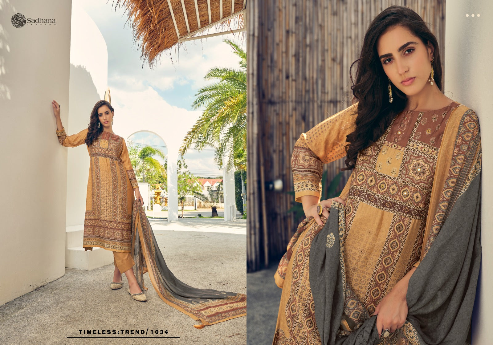 Harleen Sadhana Muslin Silk Pant Style Suits