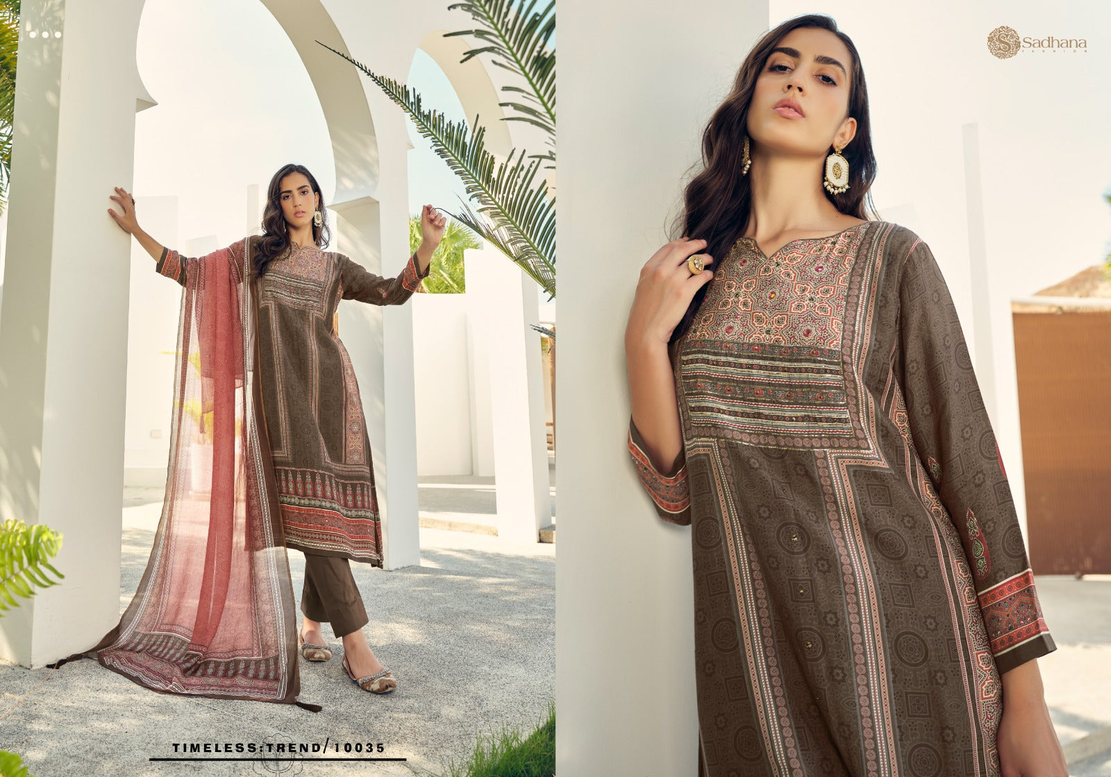 Harleen Sadhana Muslin Silk Pant Style Suits