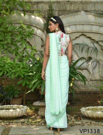 Hasina Fashion Berry Georgette Sarees