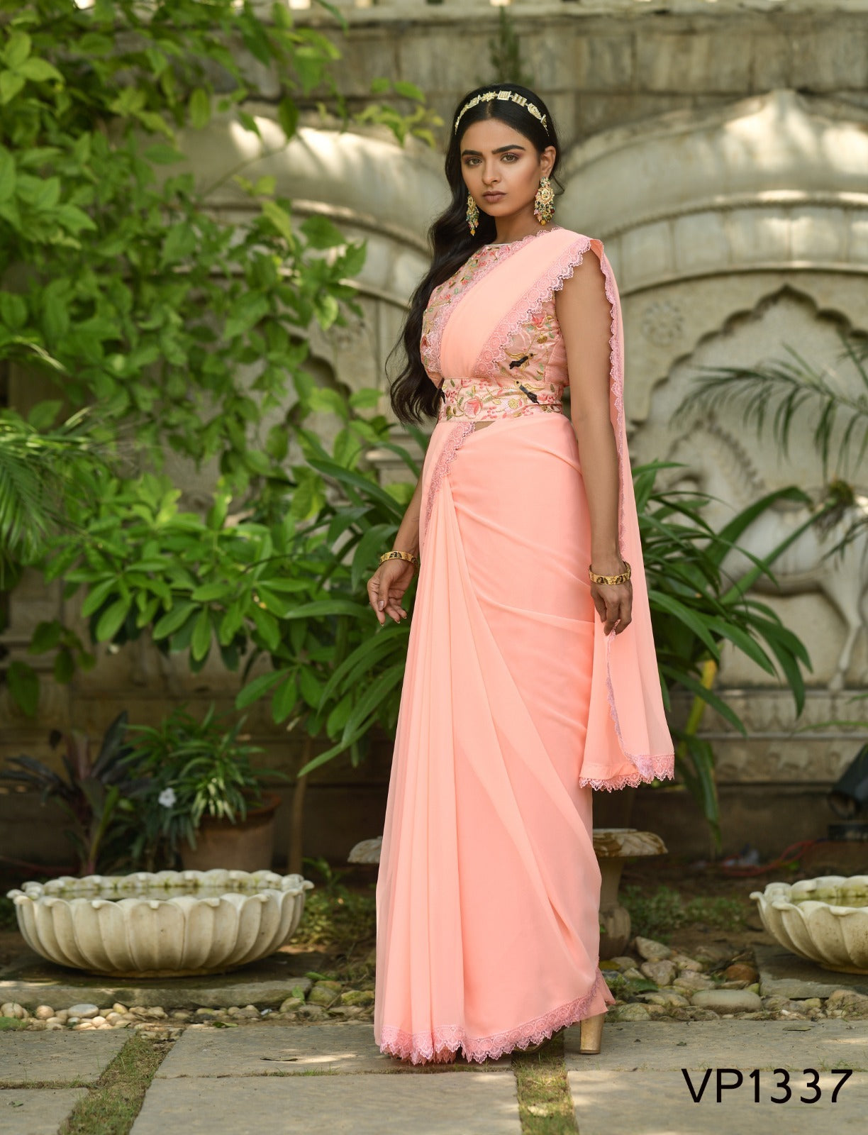 Hasina Fashion Berry Georgette Sarees