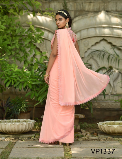 Hasina Fashion Berry Georgette Sarees
