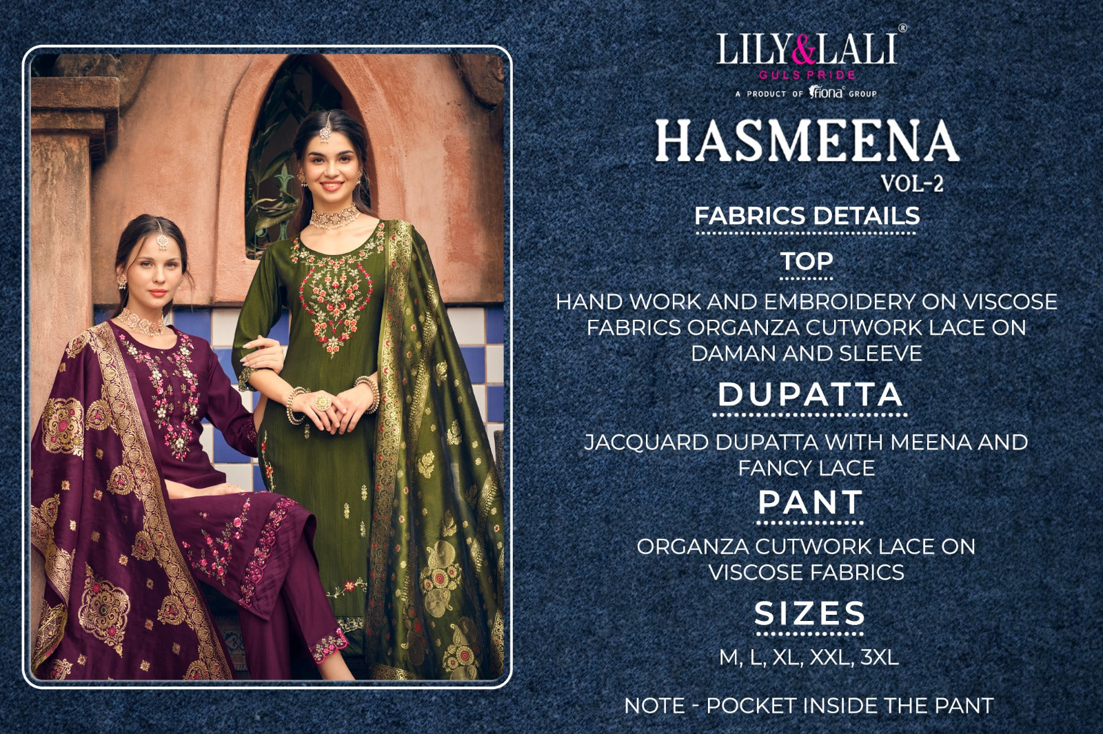Hasmeena Vol 2 Lily Lali Organza Readymade Pant Style Suits