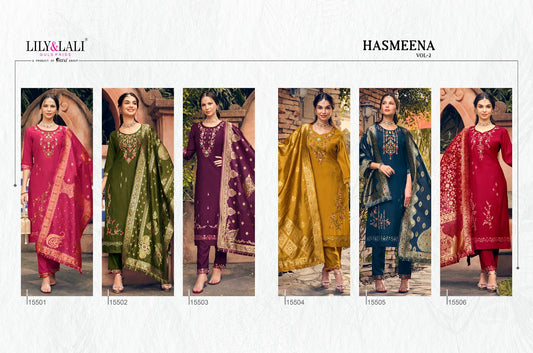 Hasmeena Vol 2 Lily Lali Organza Readymade Pant Style Suits
