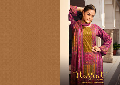 Hasrat Vol 2 Rupali Jaam Cotton Pant Style Suits
