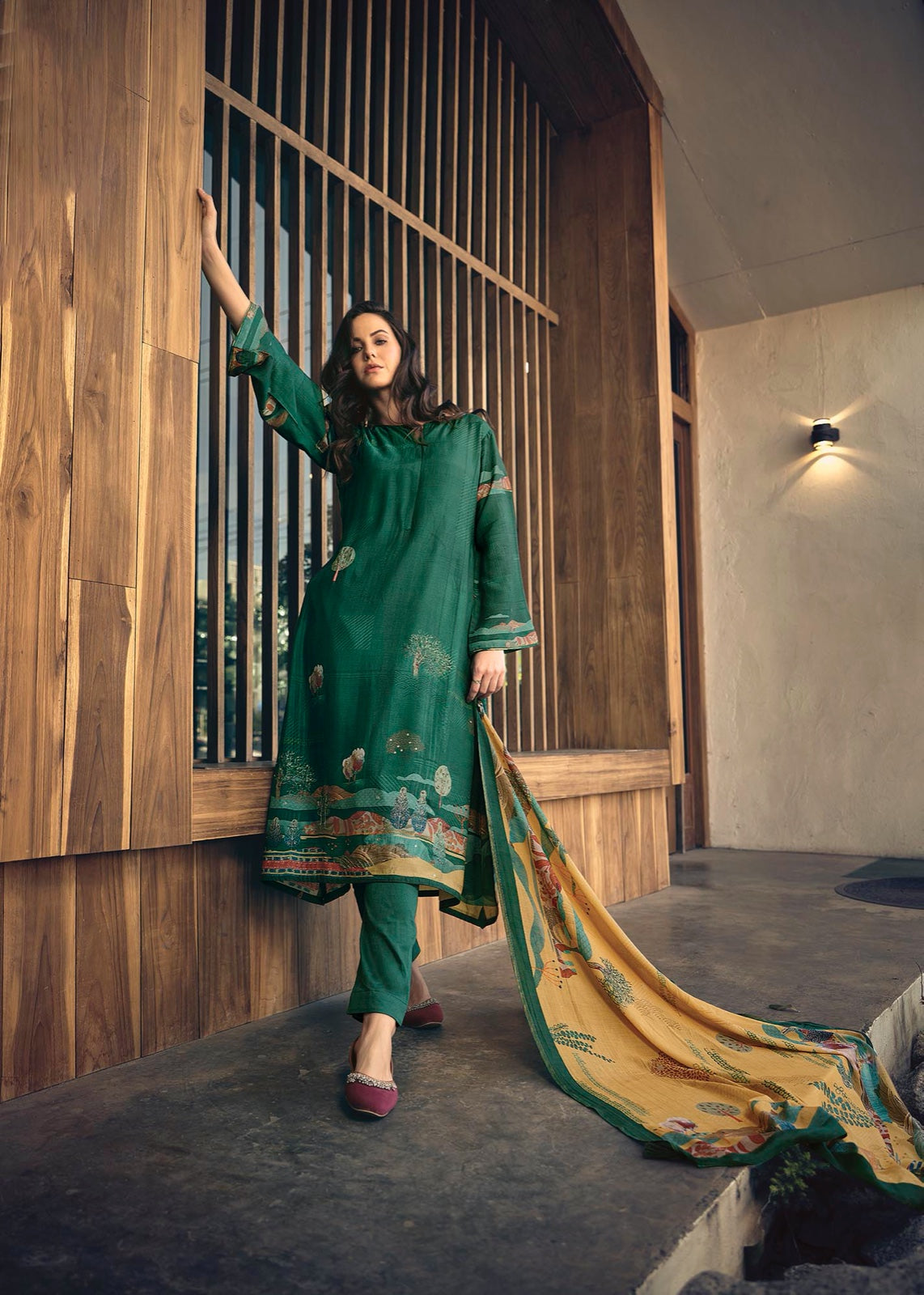 Havaadis Sadhana Muslin Silk Pant Style Suits
