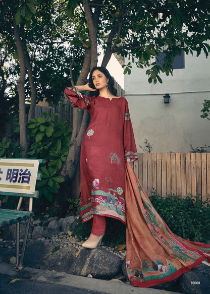 Havaadis Sadhana Muslin Silk Pant Style Suits