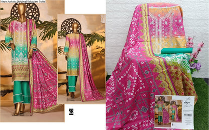 Haya Justuju Cambric Original Pakistani Suits