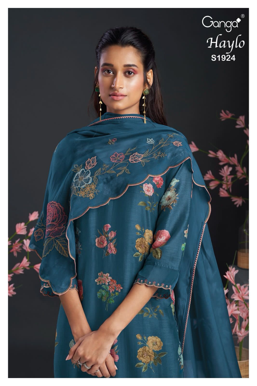 Haylo 1924 Ganga Silk Plazzo Style Suits
