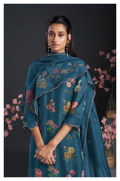 Haylo 1924 Ganga Silk Plazzo Style Suits