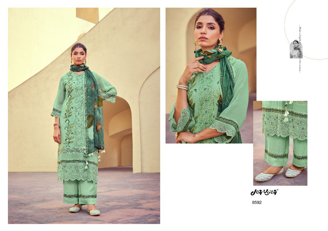 Heer Jay Vijay Organza Pant Style Suits