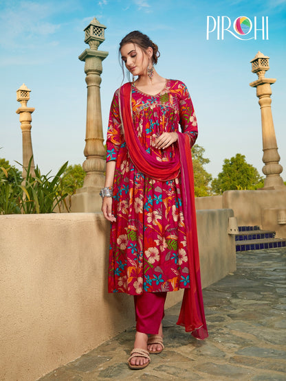 Heeriye Vol 2 Pirohi Muslin Readymade Pant Style Suits