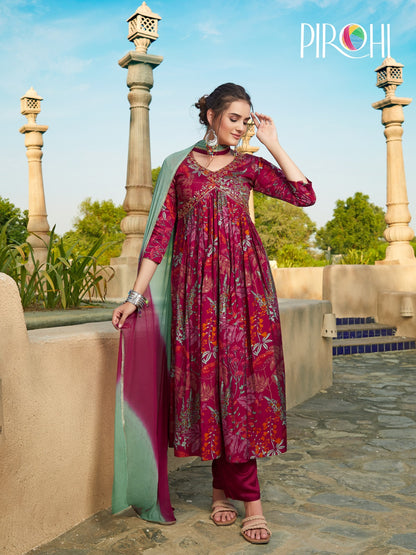 Heeriye Vol 2 Pirohi Muslin Readymade Pant Style Suits