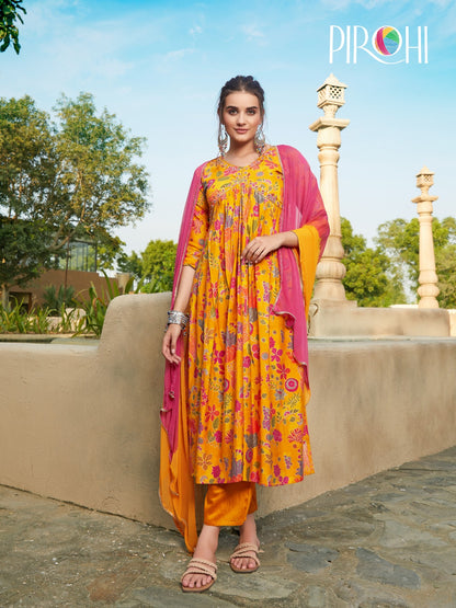 Heeriye Vol 2 Pirohi Muslin Readymade Pant Style Suits