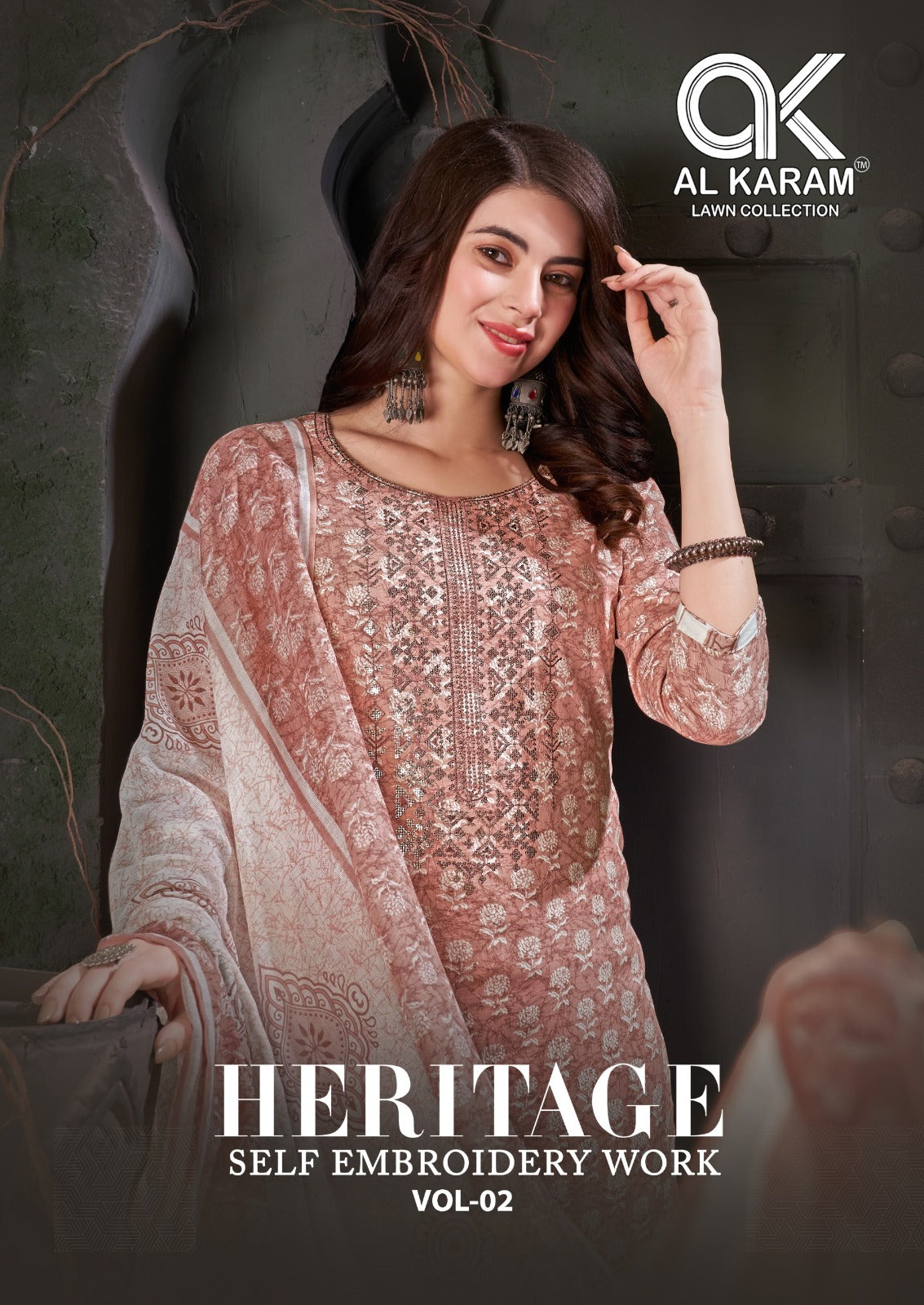 Heritage Vol 2 Al Karam Cotton Karachi Salwar Suits