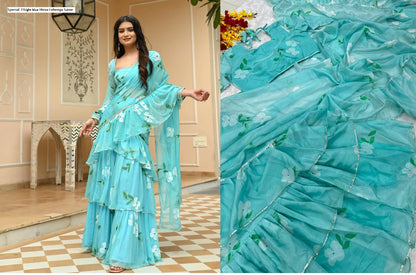 Hirva Special-72 Qubo Silk Ready To Wear Saree