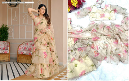 Hirva Special-72 Qubo Silk Ready To Wear Saree