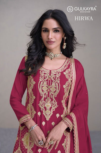 Hirwa Gulkayra Designer Chinon Readymade Suits