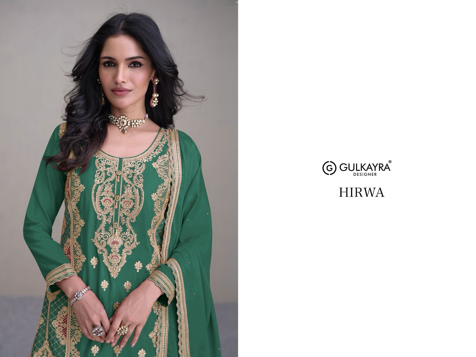 Hirwa Gulkayra Designer Chinon Readymade Suits