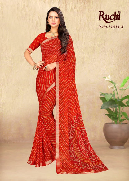 Hit Design-0901 Ruchi Chiffon Sarees