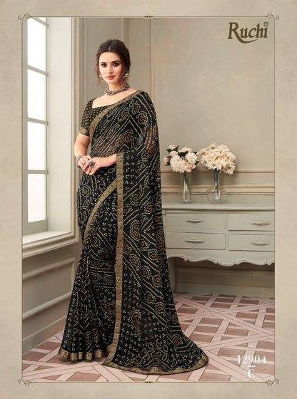 Hit Design-0901 Ruchi Chiffon Sarees