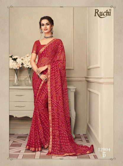 Hit Design-0901 Ruchi Chiffon Sarees