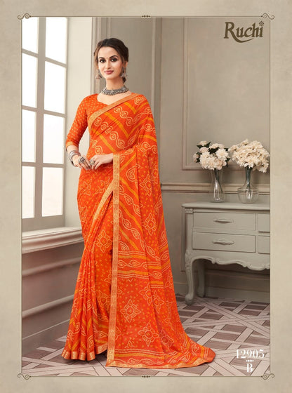 Hit Design-0901 Ruchi Chiffon Sarees