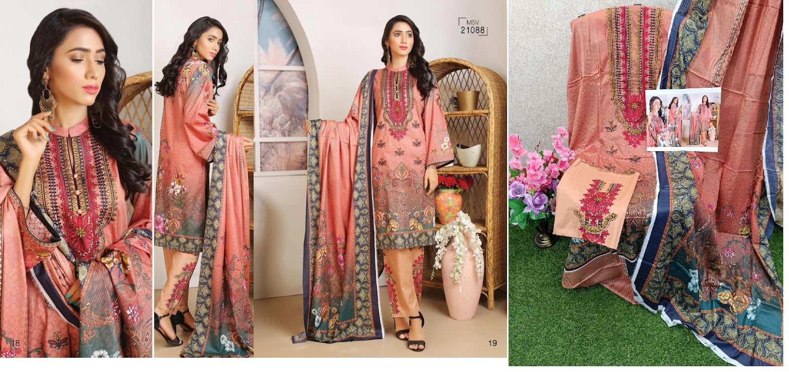Horrum Vol 1 Master Fabrics Lawn Original Pakistani Suits