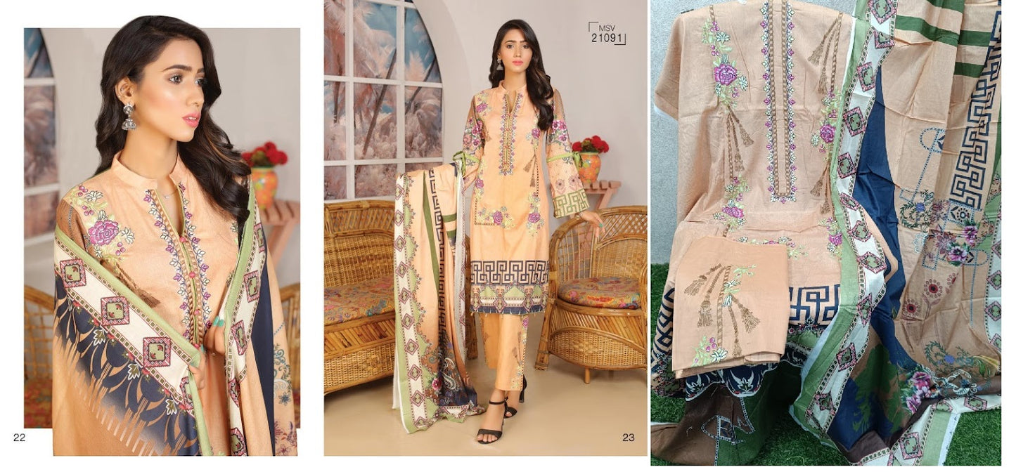 Horrum Vol 1 Master Fabrics Lawn Original Pakistani Suits