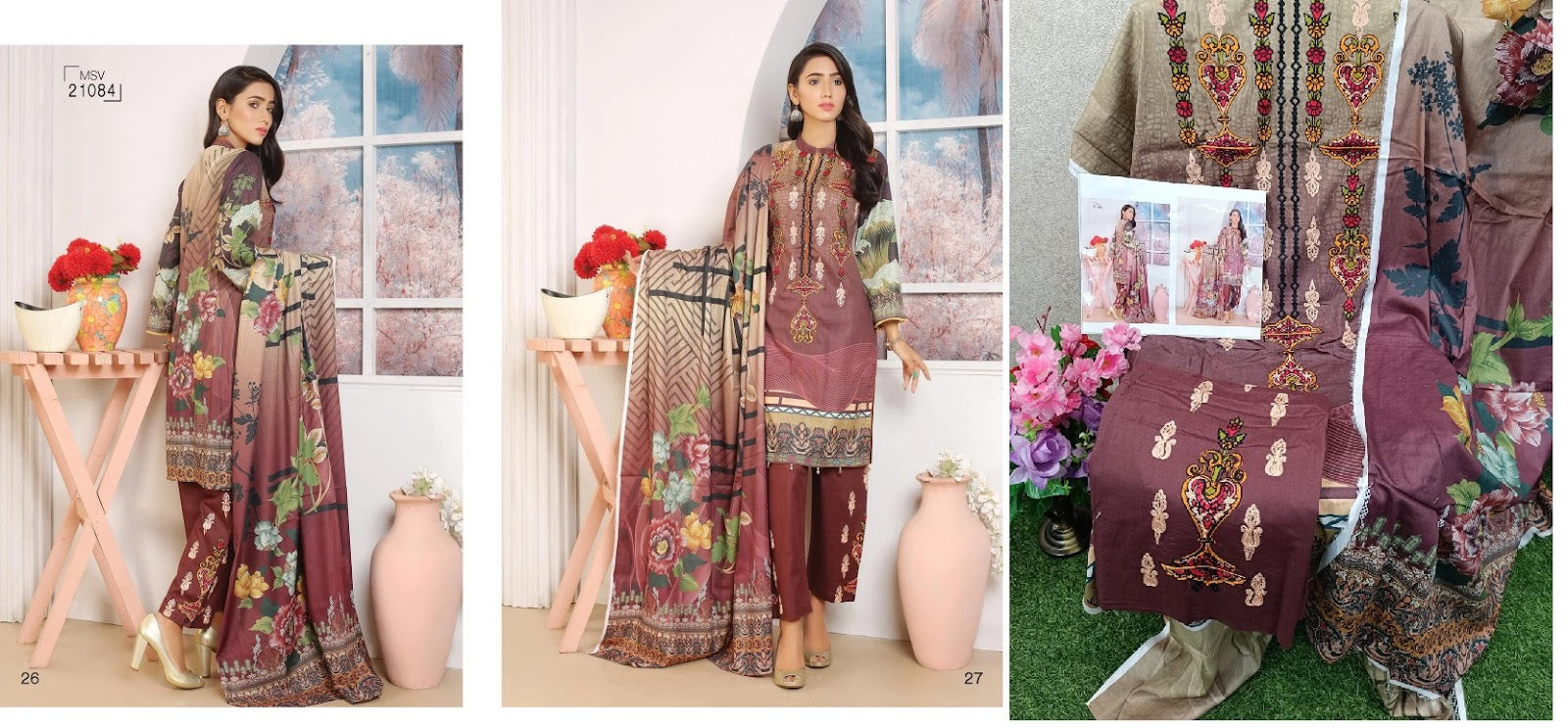 Horrum Vol 1 Master Fabrics Lawn Original Pakistani Suits