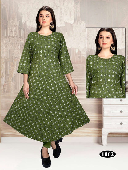 Hot Girl Vol 3 Kavinay Rayon Anarkali Kurtis
