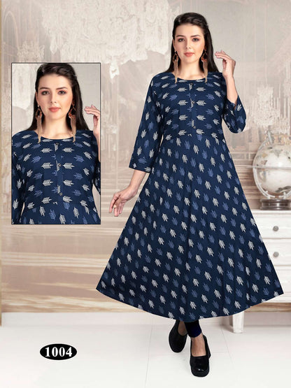 Hot Girl Vol 3 Kavinay Rayon Anarkali Kurtis
