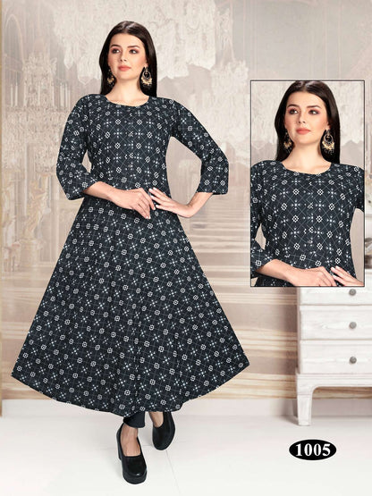 Hot Girl Vol 3 Kavinay Rayon Anarkali Kurtis