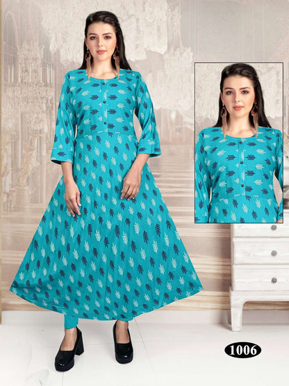 Hot Girl Vol 3 Kavinay Rayon Anarkali Kurtis