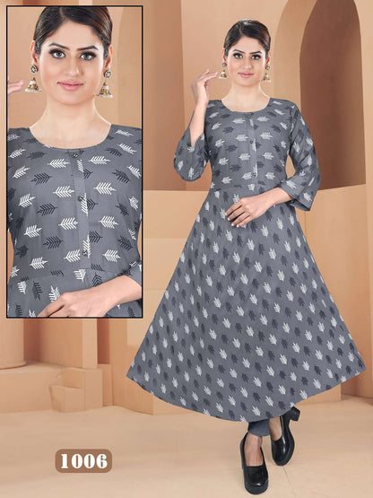 Hot Girl Vol 4 Kavinay Rayon Anarkali Kurtis