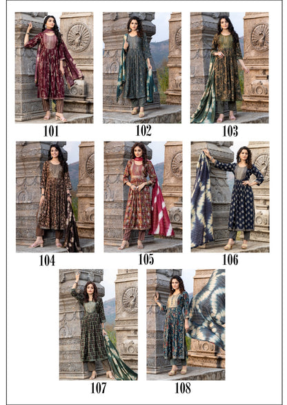 Hot Mirchi Vol 2 Manjeera Capsule Readymade Pant Style Suits