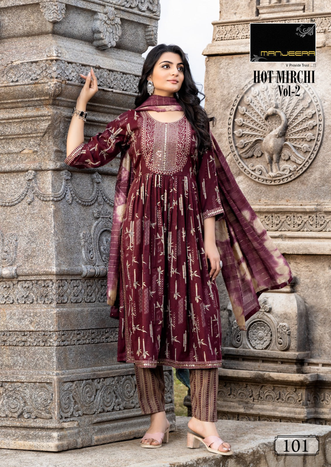 Hot Mirchi Vol 2 Manjeera Capsule Readymade Pant Style Suits