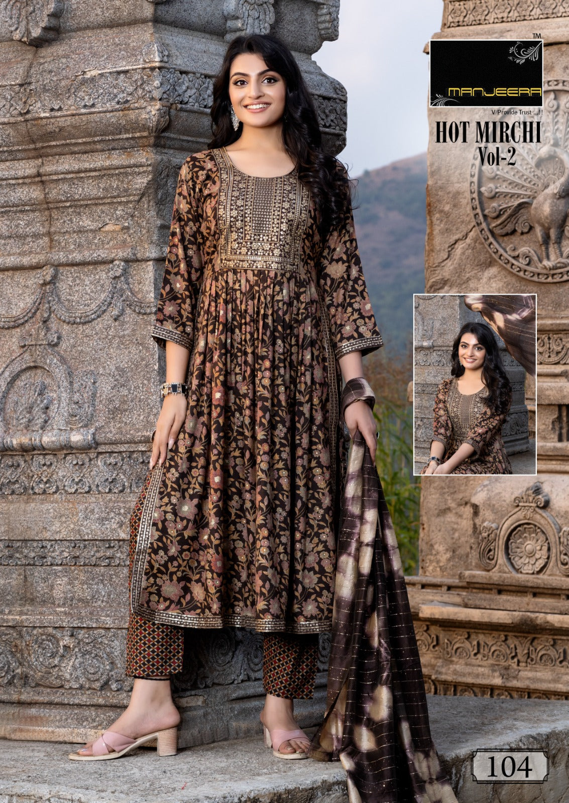 Hot Mirchi Vol 2 Manjeera Capsule Readymade Pant Style Suits