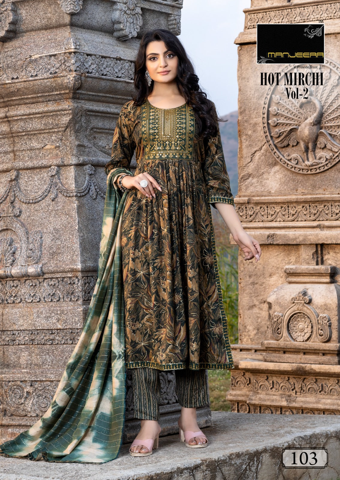 Hot Mirchi Vol 2 Manjeera Capsule Readymade Pant Style Suits