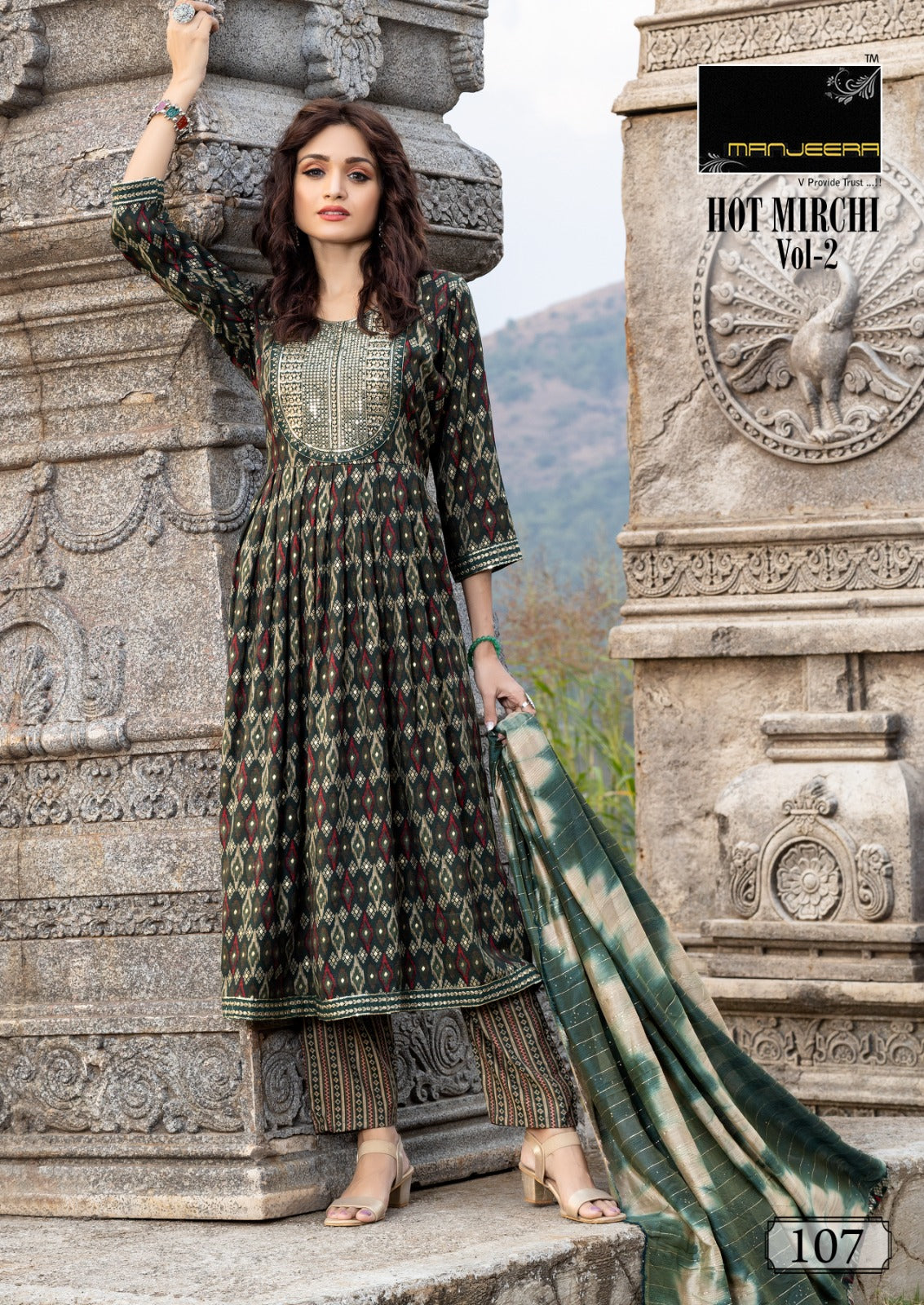 Hot Mirchi Vol 2 Manjeera Capsule Readymade Pant Style Suits