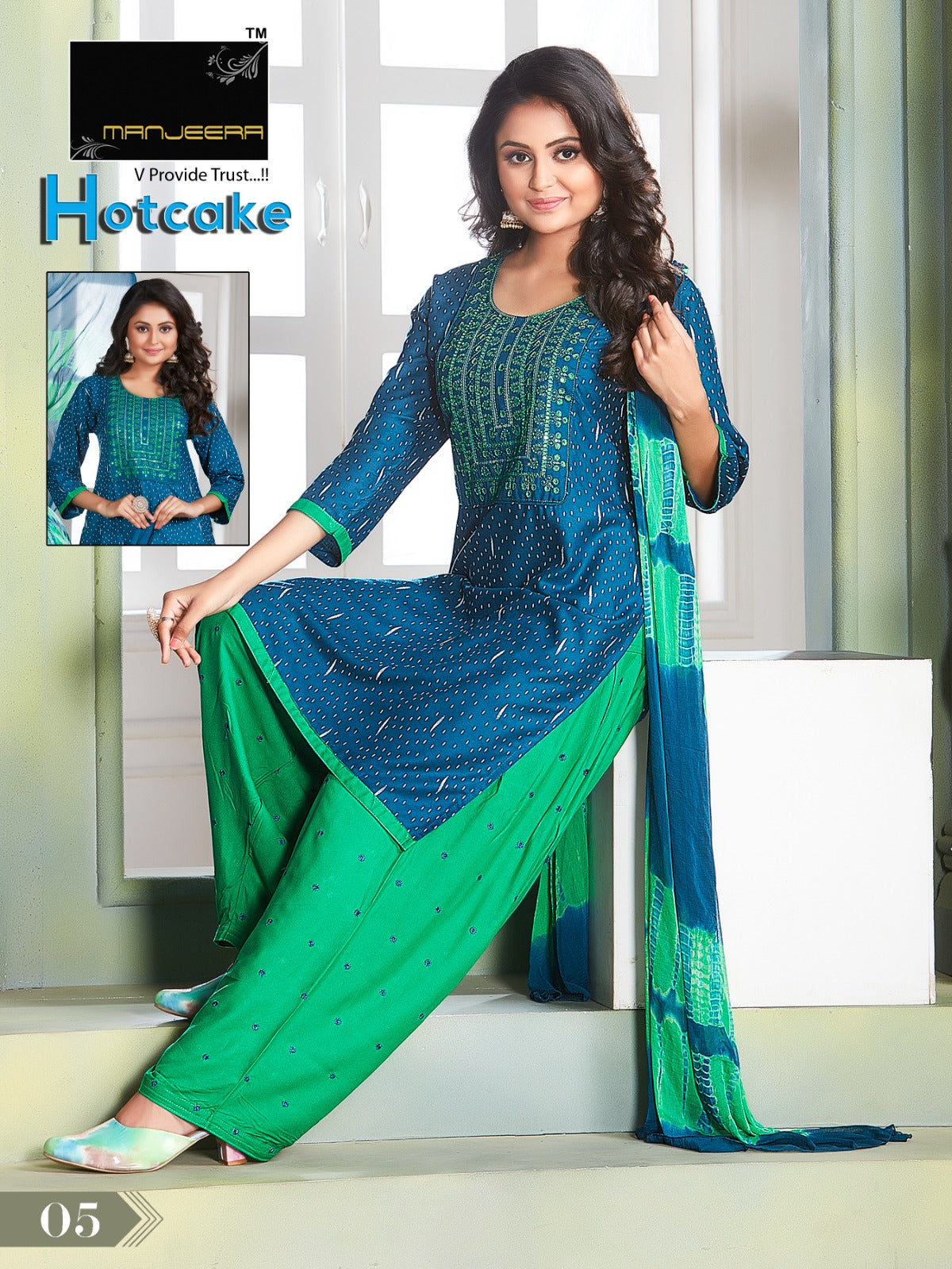 Hotcake Manjeera Rayon Readymade Salwar Suits