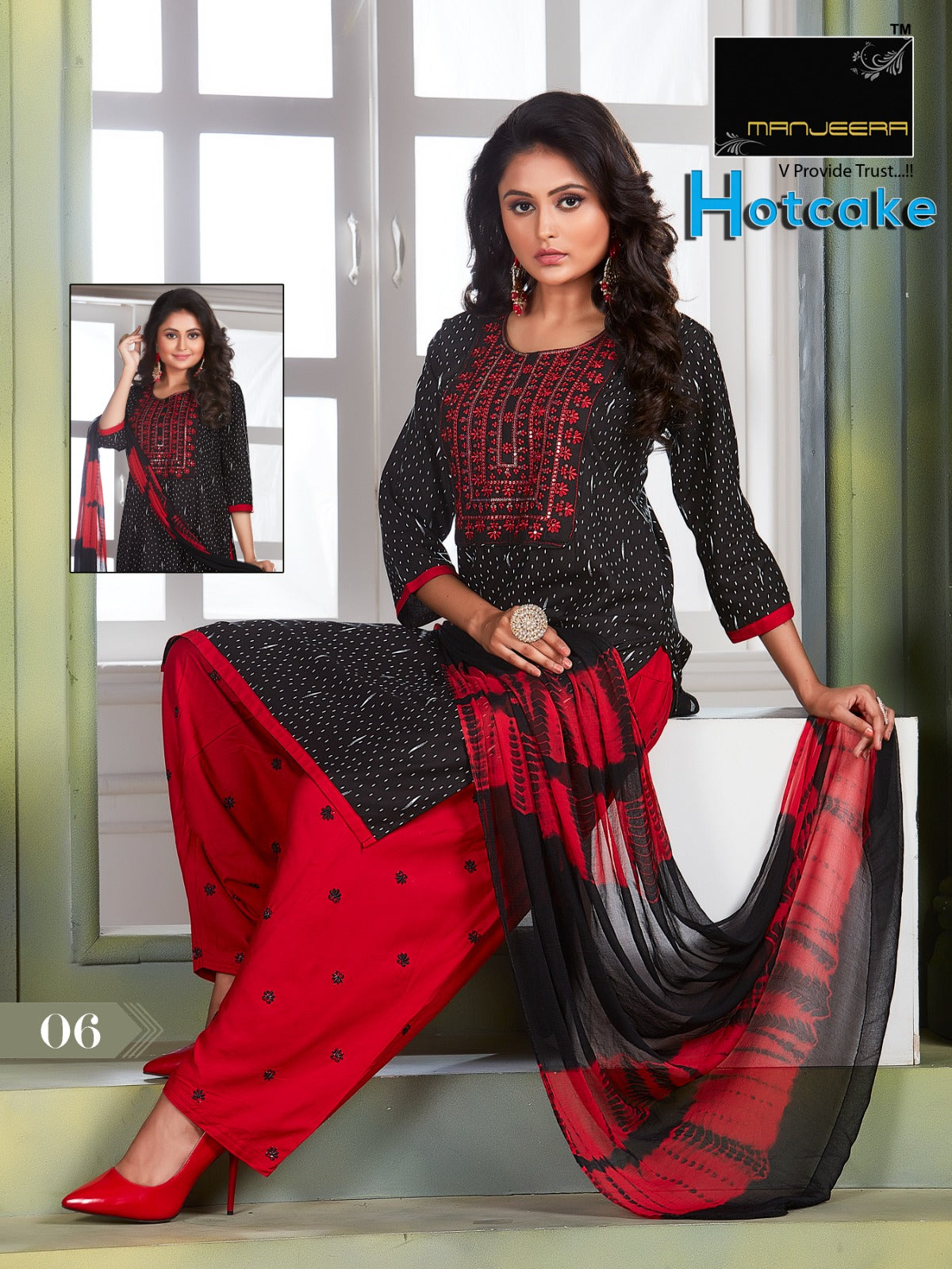 Hotcake Manjeera Rayon Readymade Salwar Suits