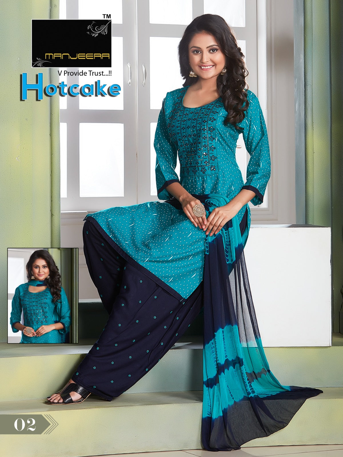 Hotcake Manjeera Rayon Readymade Salwar Suits