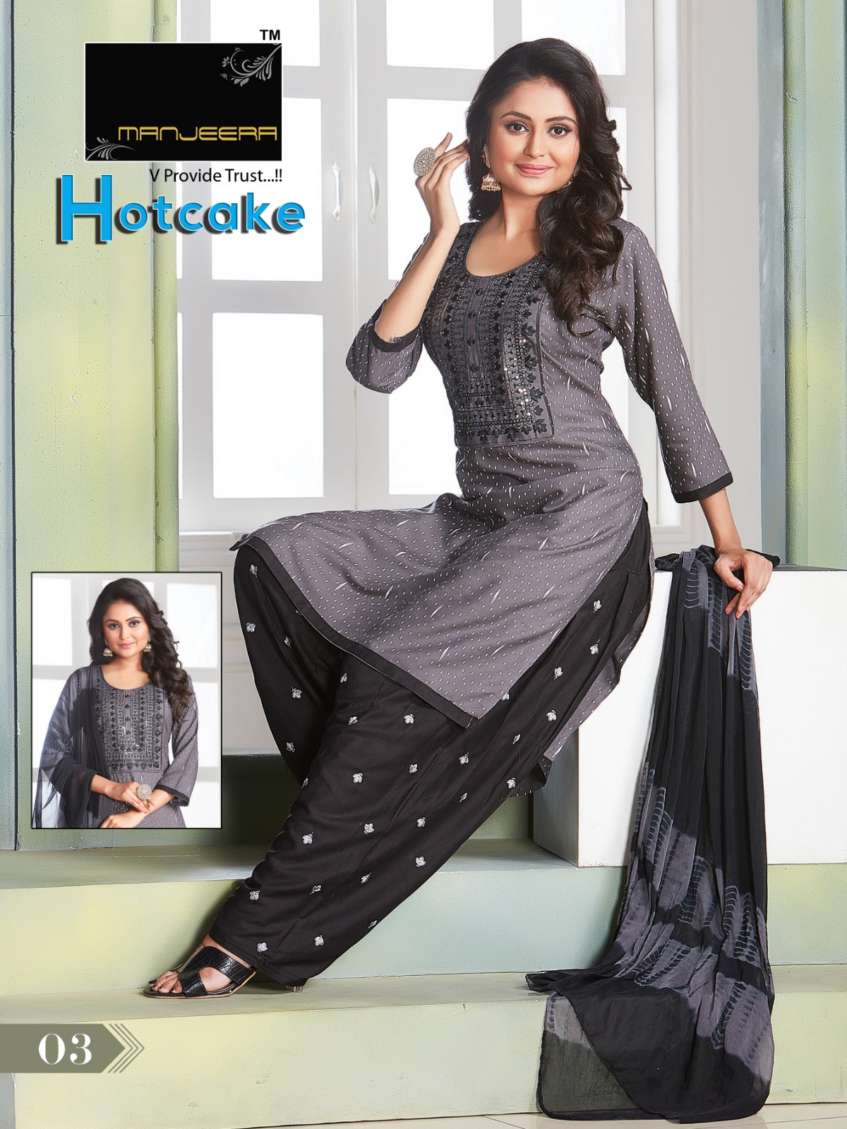 Hotcake Manjeera Rayon Readymade Salwar Suits