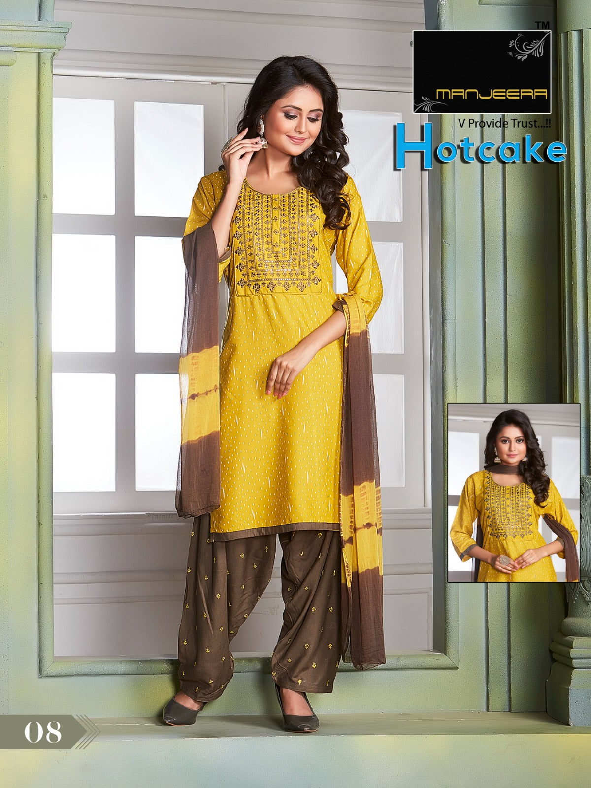 Hotcake Manjeera Rayon Readymade Salwar Suits
