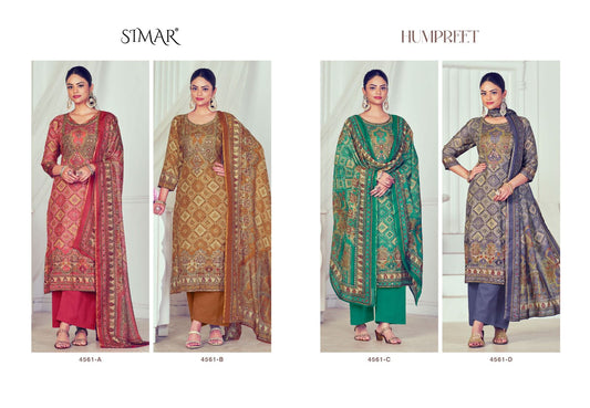 Humpreet Simar Silk Plazzo Style Suits