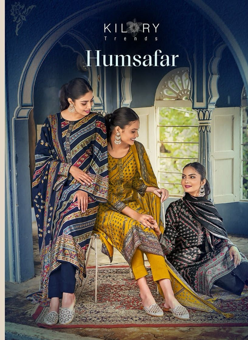 Humsafar Kilory Muslin Pant Style Suits