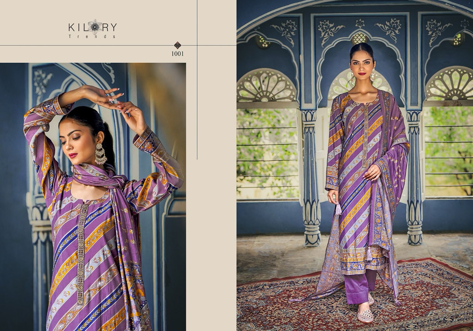 Humsafar Kilory Muslin Pant Style Suits